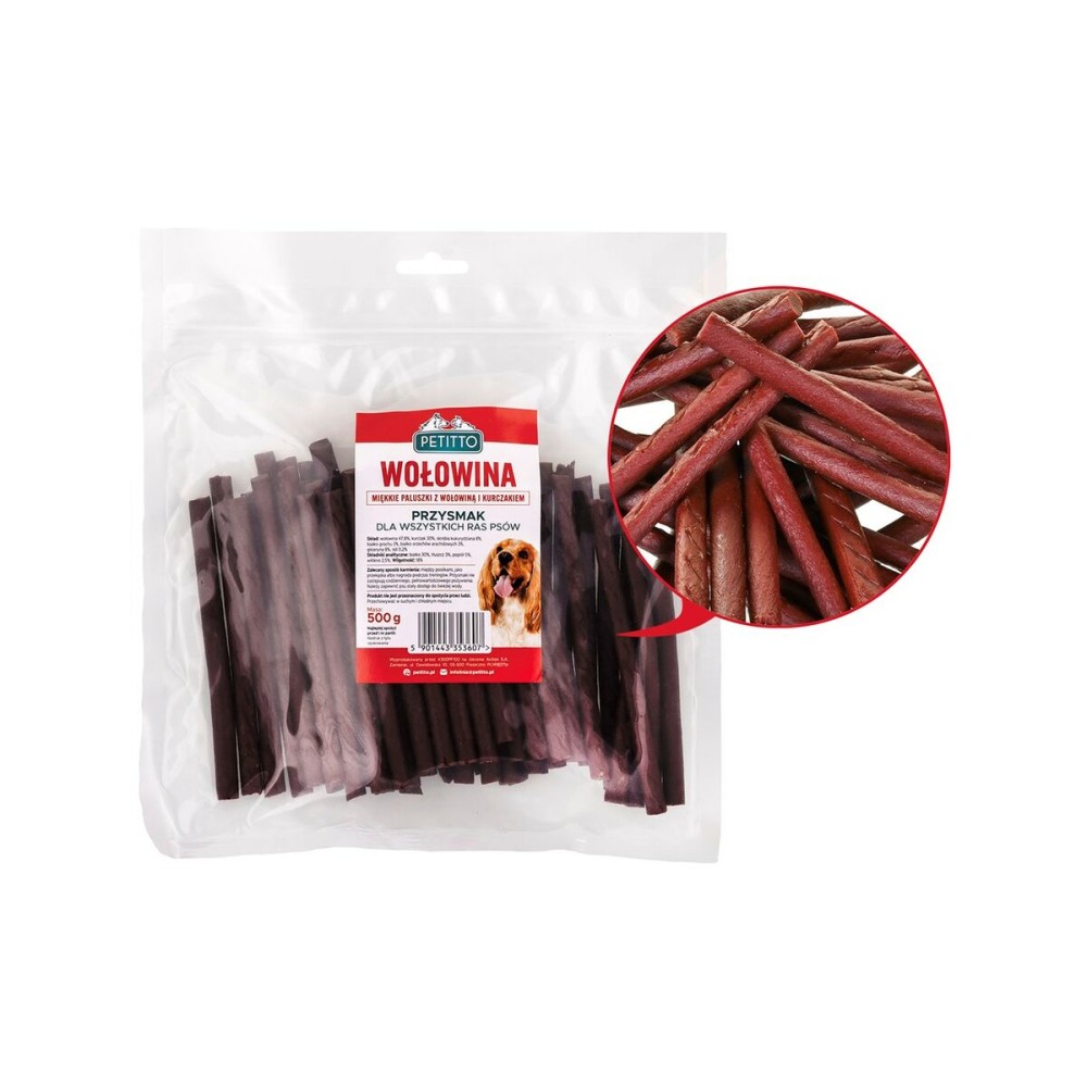 Snack pour chiens Petitto Viande de bœuf 500 g