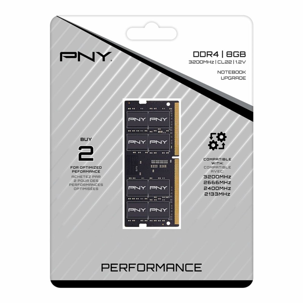 Mémoire RAM PNY MN8GSD43200-TB 8 GB DDR4 3200 MHz CL22
