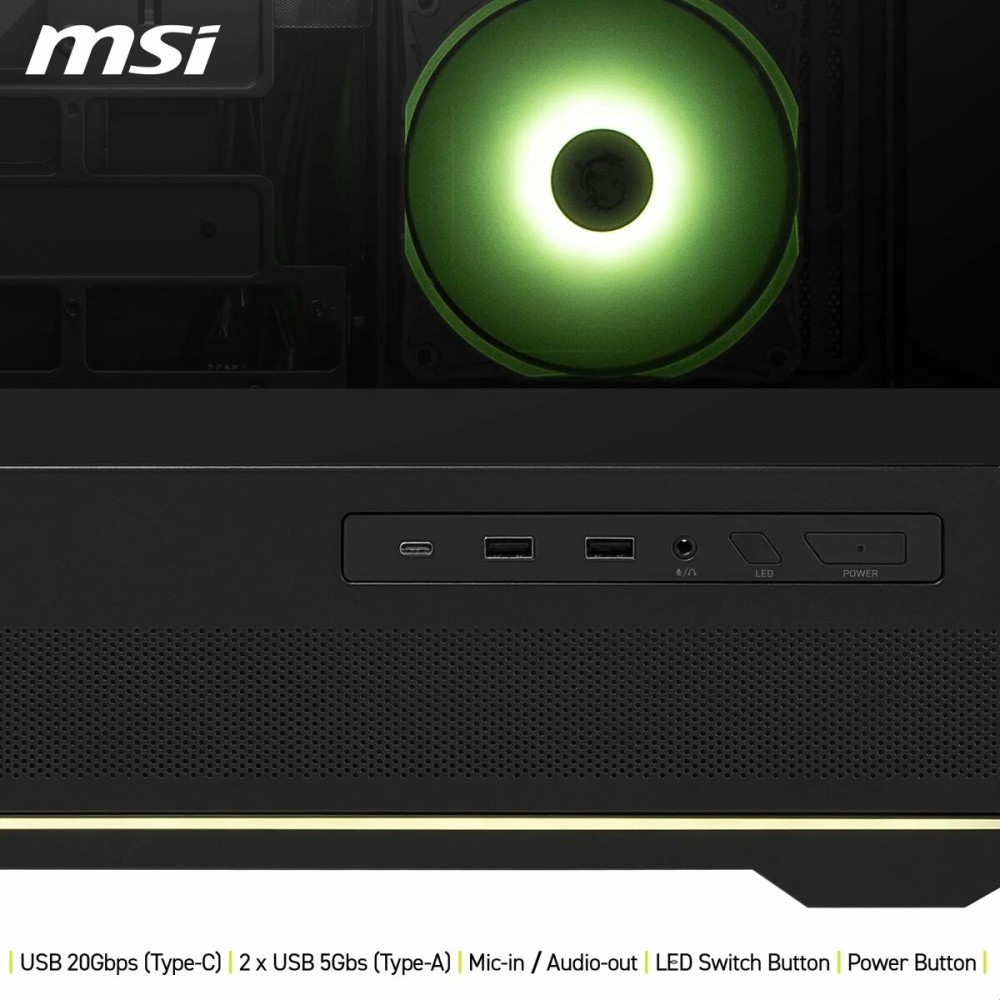 ATX Semi-Tower Gehäuse MSI 306-7G28R21-JA4 Schwarz