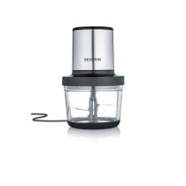 batteur hachoir Severin KM 3867 Noir Argenté Plastique 400 W 1 L