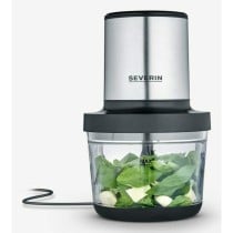 batteur hachoir Severin KM 3867 Noir Argenté Plastique 400 W 1 L