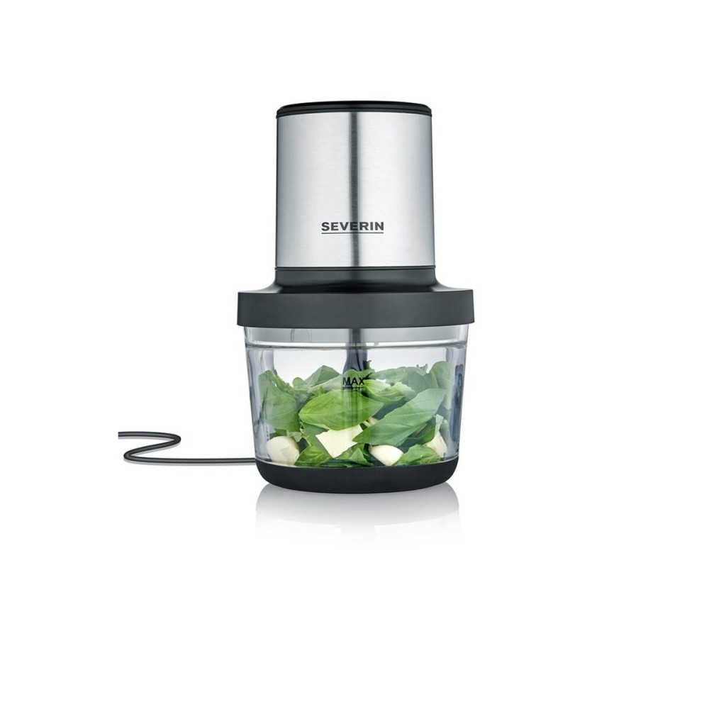 batteur hachoir Severin KM 3867 Noir Argenté Plastique 400 W 1 L