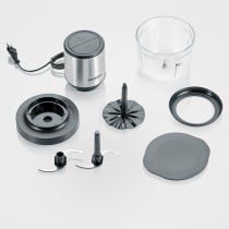 batteur hachoir Severin KM 3867 Noir Argenté Plastique 400 W 1 L