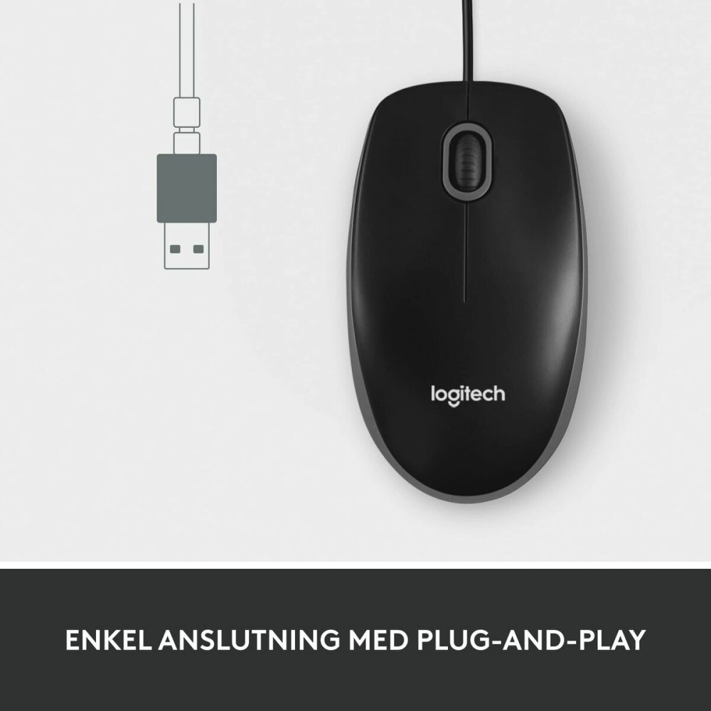 Mouse Logitech 910-006652 Schwarz 1000 dpi