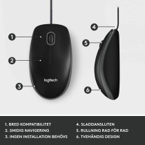 Mouse Logitech 910-006652 Schwarz 1000 dpi
