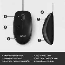 Mouse Logitech 910-006652 Schwarz 1000 dpi