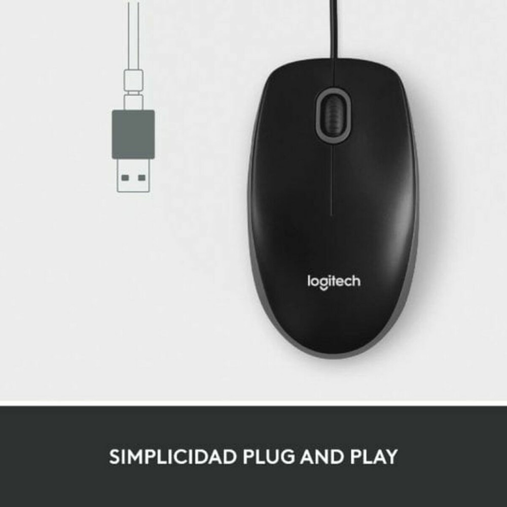 Mouse Logitech 910-006652 Schwarz 1000 dpi