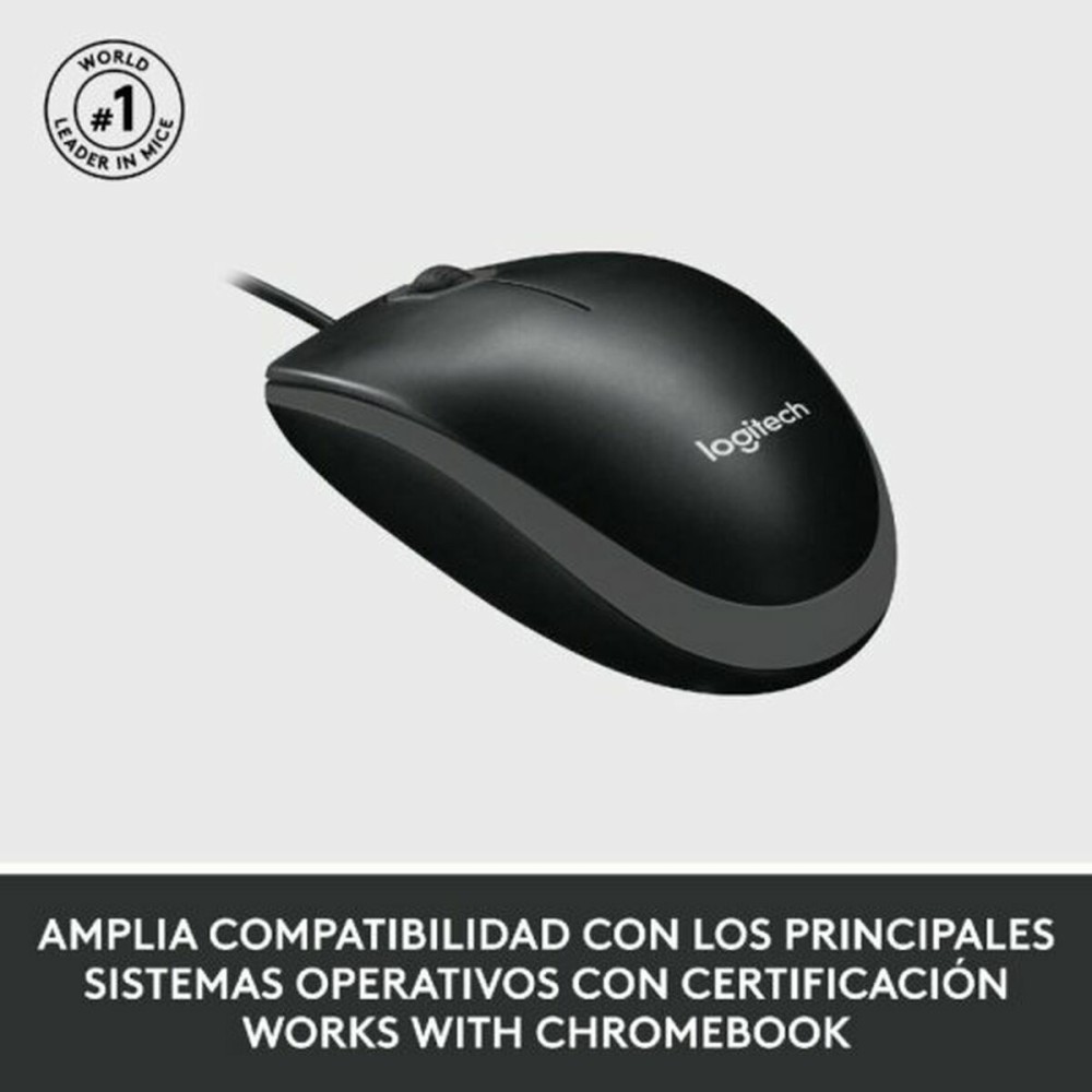 Mouse Logitech 910-006652 Schwarz 1000 dpi
