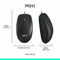 Mouse Logitech 910-006652 Schwarz 1000 dpi
