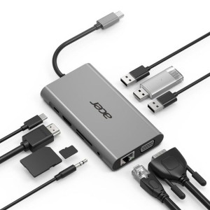 Hub USB Acer HP.DSCAB.002 Silberfarben