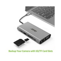 Hub USB Acer HP.DSCAB.002 Silberfarben