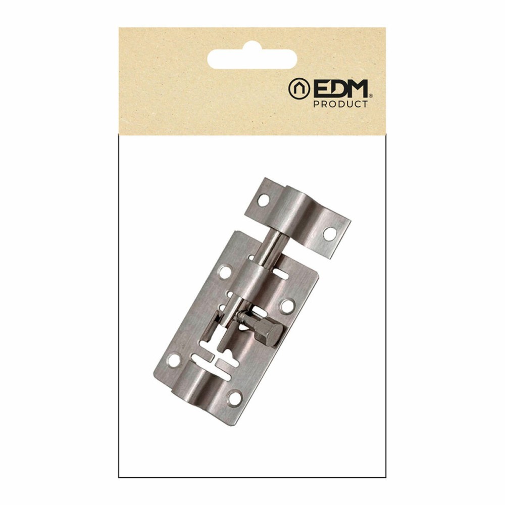 Door bolt EDM 86077 ps15 Stainless steel 100 mm