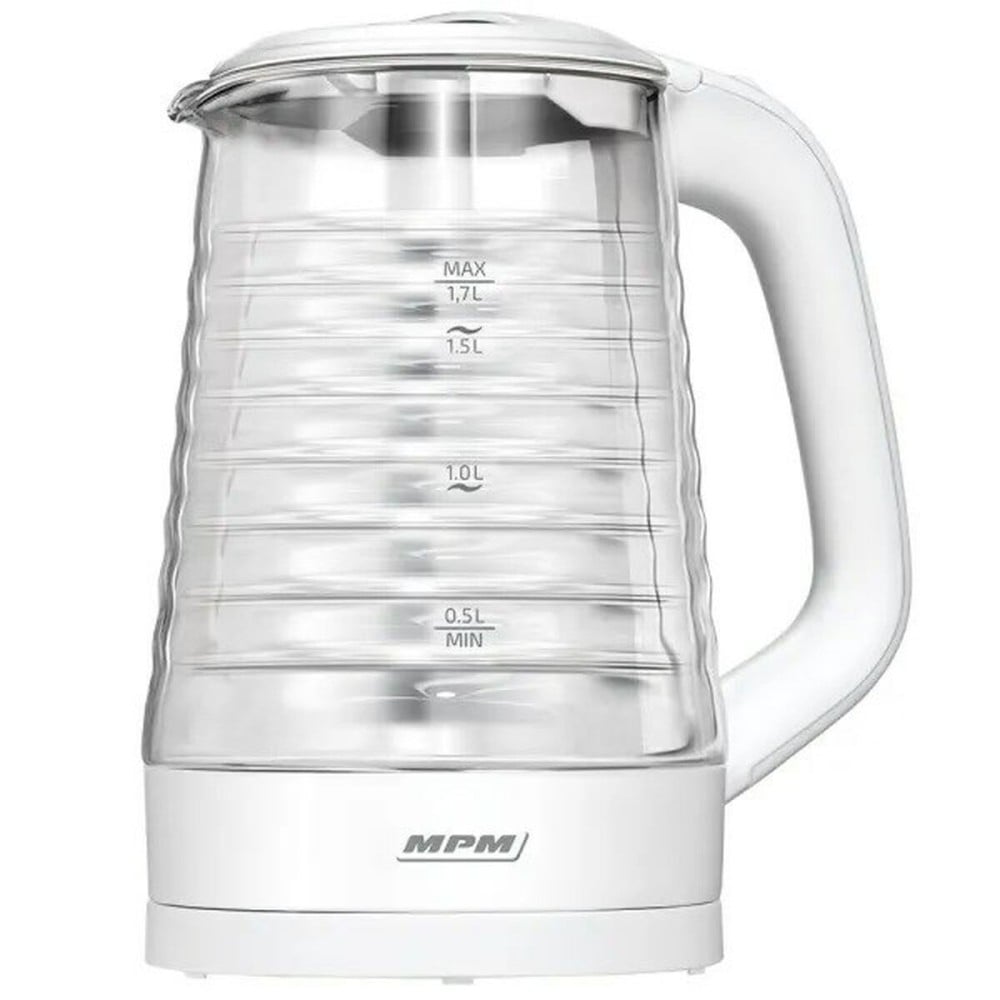Bouilloire Mpm MCZ-124 Blanc verre 2200 W 1,7 L