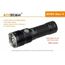 Lampe Torche Acebeam EC20 SFT-25R BLACK 2500 lm