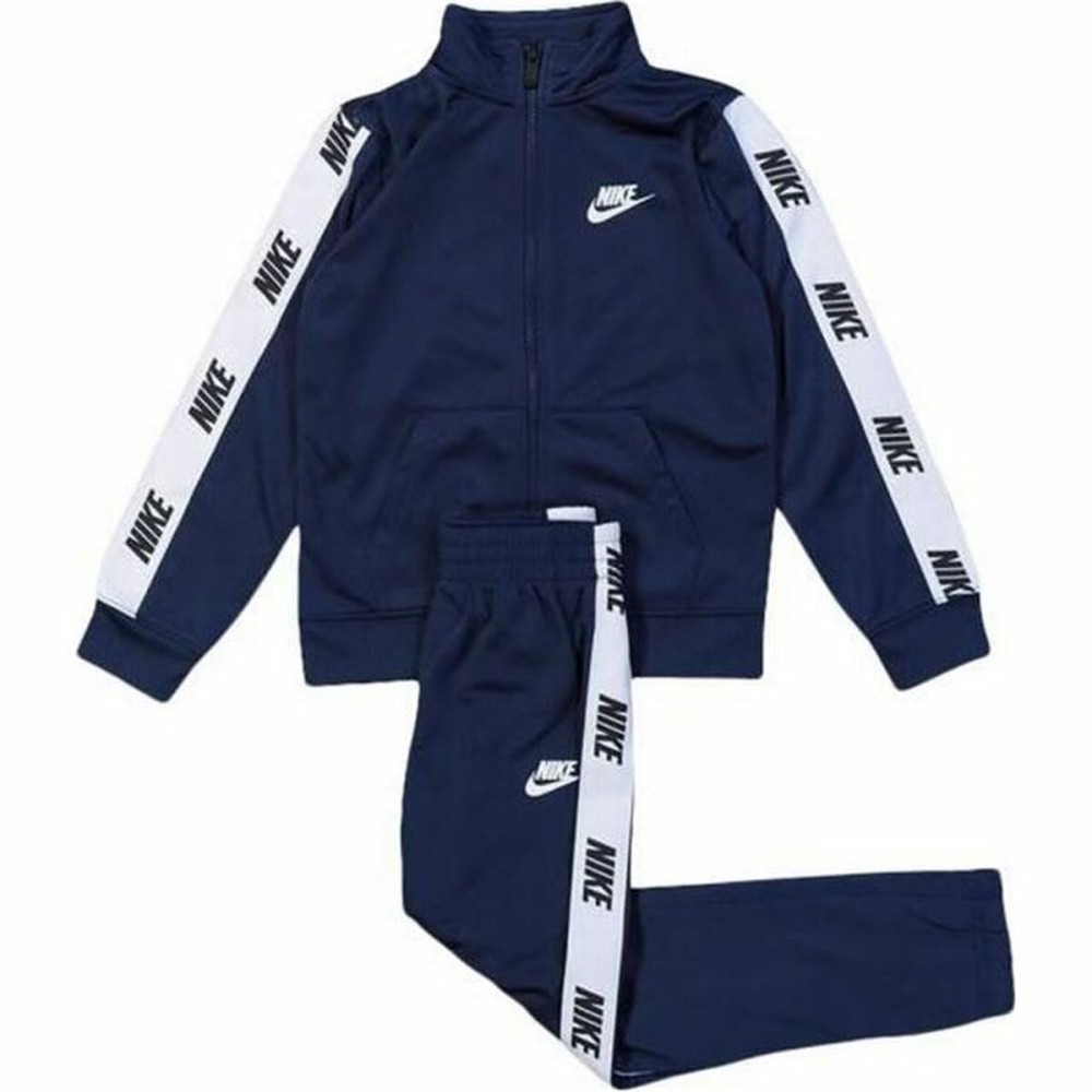 Sportset für Kinder Nike Tricot Logo Infantil Marineblau