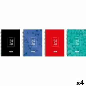 Agenda ENRI IDENTITY 1/4 15 x 21 cm 2025-2026 (4 Unités)