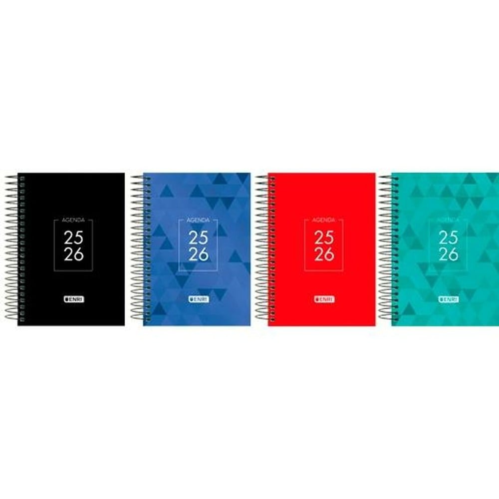 Agenda ENRI IDENTITY 1/4 15 x 21 cm 2025-2026 (4 Unités)