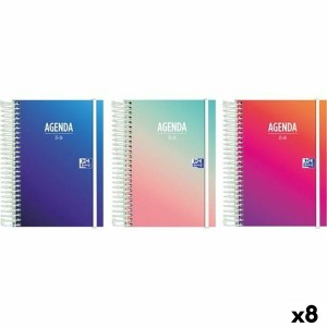 Agenda Oxford 1/8 12 x 18 cm 2025-2026 (8 Unités)