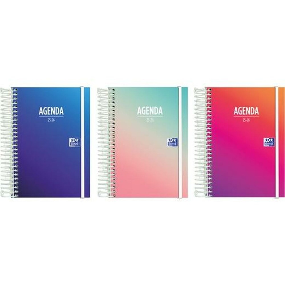 Agenda Oxford 1/8 12 x 18 cm 2025-2026 (8 Unités)
