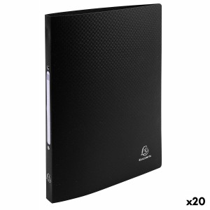 Ringbuch Exacompta Schwarz A4 (20 Stück)