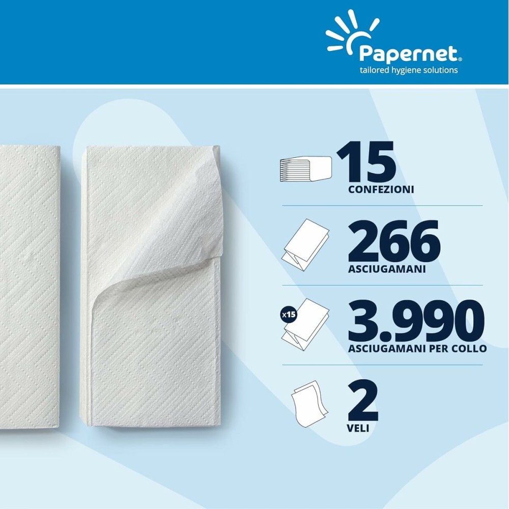 Papierserviette Papernet 409039 Weiß