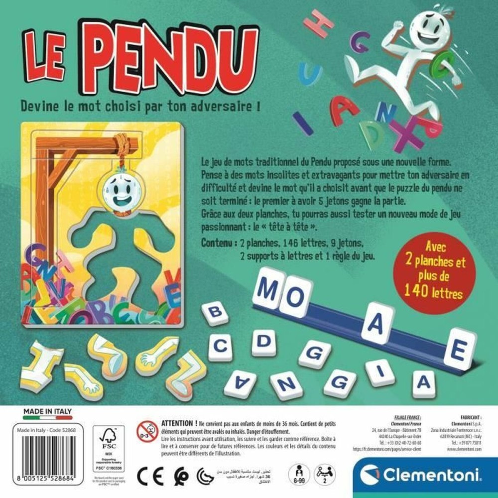 Jeu de société Clementoni Le pendu