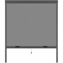 Moustiquaire Moustikit Gris Aluminium Fenêtres 125 x 145 cm