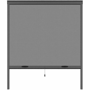 Moustiquaire Moustikit Gris Aluminium Fenêtres 125 x 145 cm