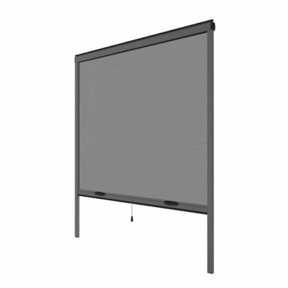 Moustiquaire Moustikit Gris Aluminium Fenêtres 125 x 145 cm