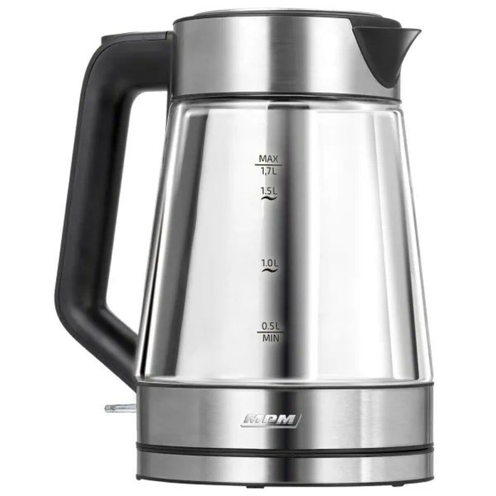 Bouilloire Mpm MCZ-122 Noir Gris verre Acier inoxydable 2200 W 1,7 L