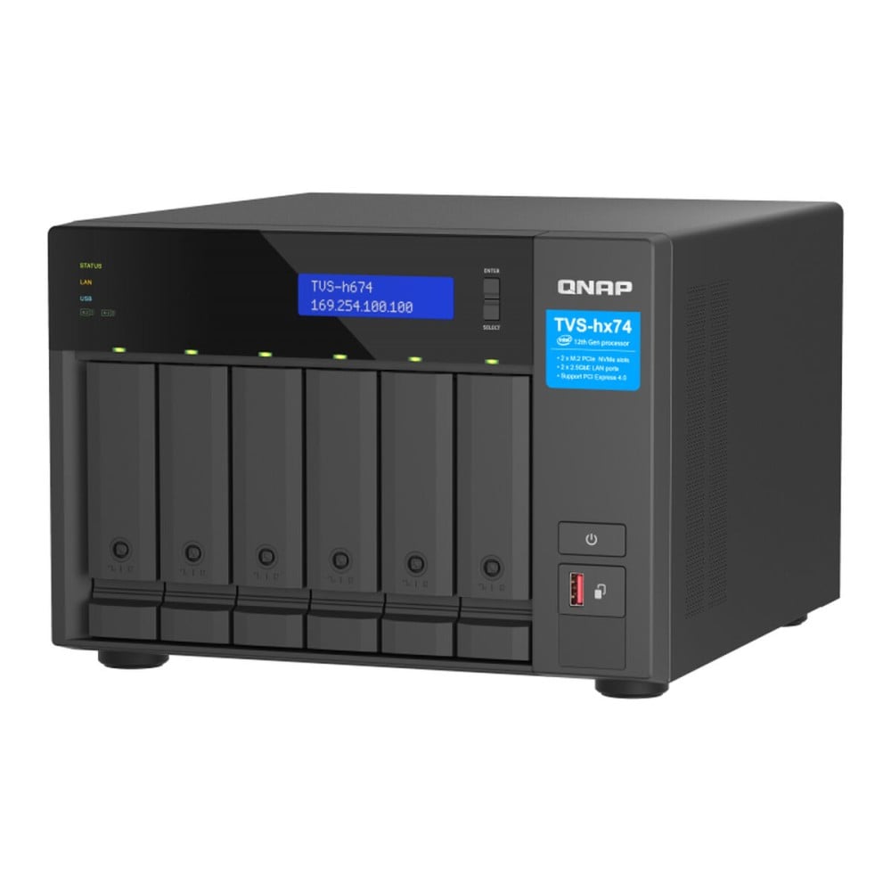 NAS-Netzwerk-Speicher Qnap TVS-H674 Schwarz intel core i5-12400