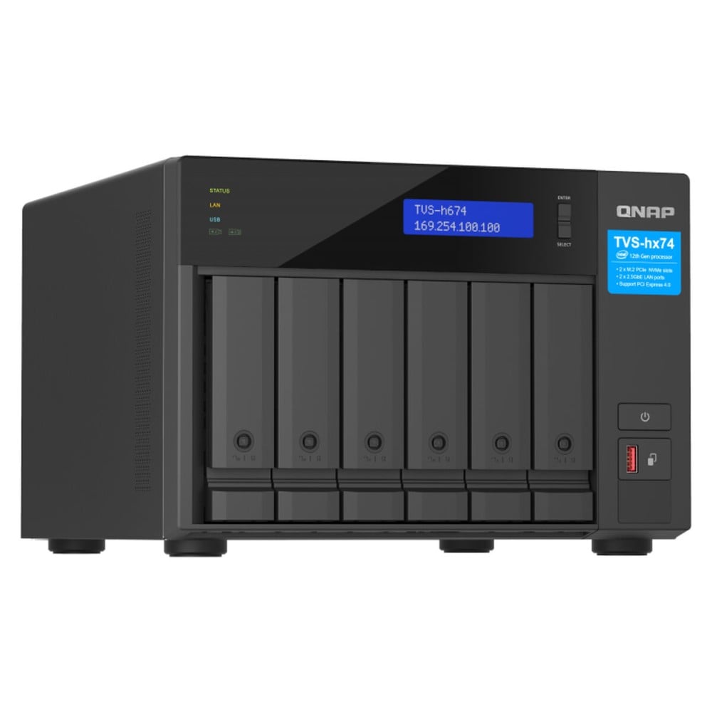 NAS-Netzwerk-Speicher Qnap TVS-H674 Schwarz intel core i5-12400