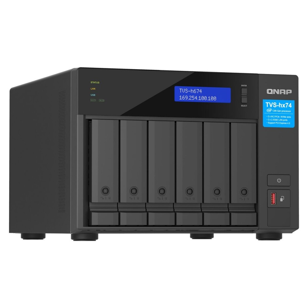 NAS-Netzwerk-Speicher Qnap TVS-H674 Schwarz intel core i5-12400