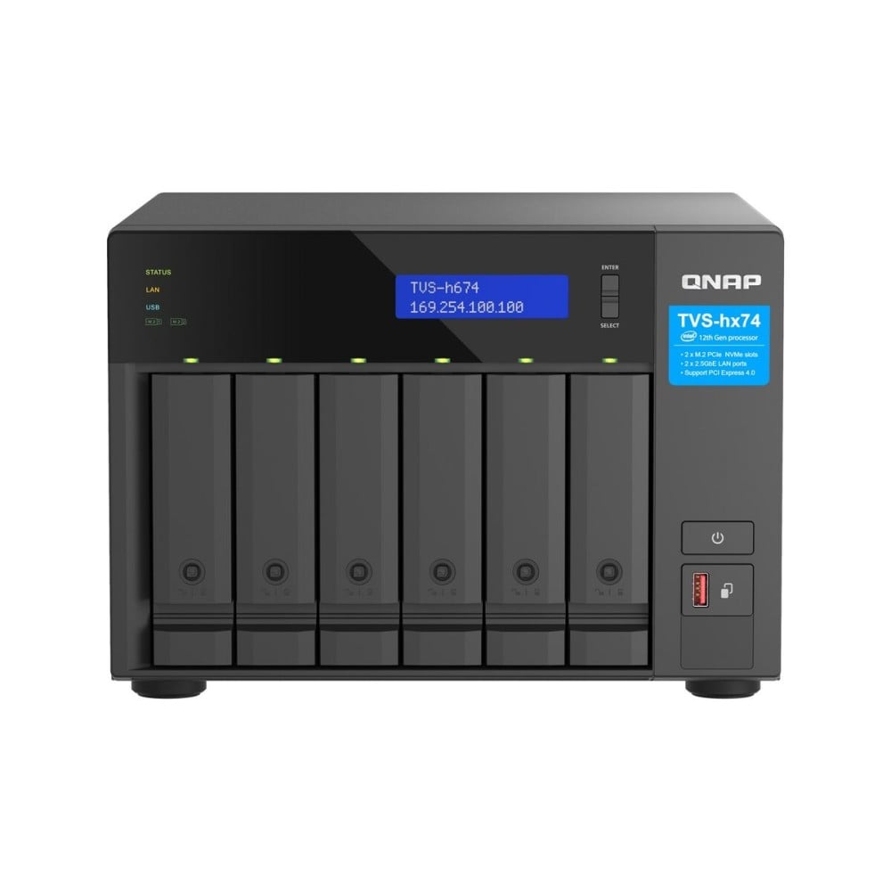 NAS-Netzwerk-Speicher Qnap TVS-H674 Schwarz intel core i5-12400