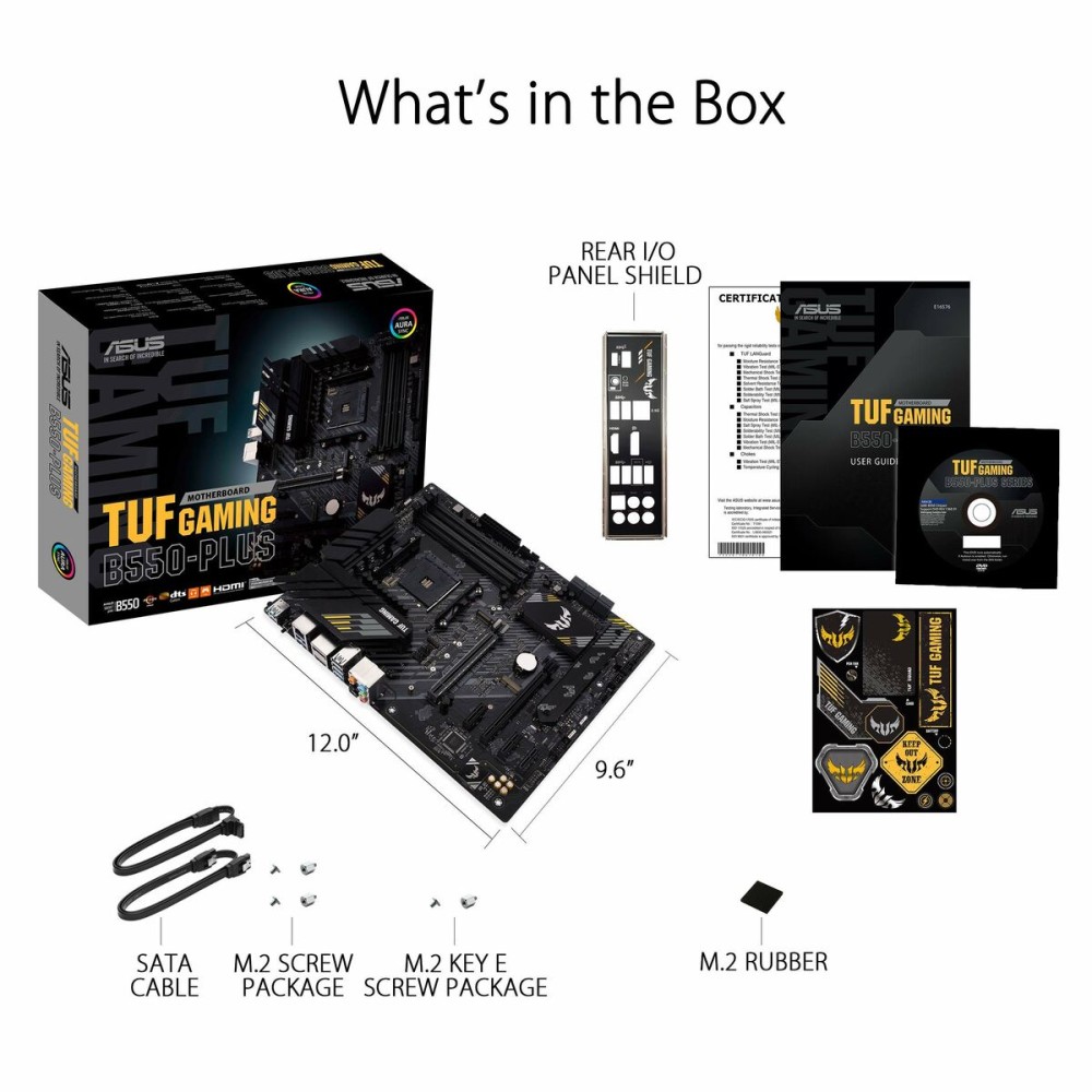 Motherboard Asus TUF GAMING B550-PLUS AMD B550 AMD AMD AM4