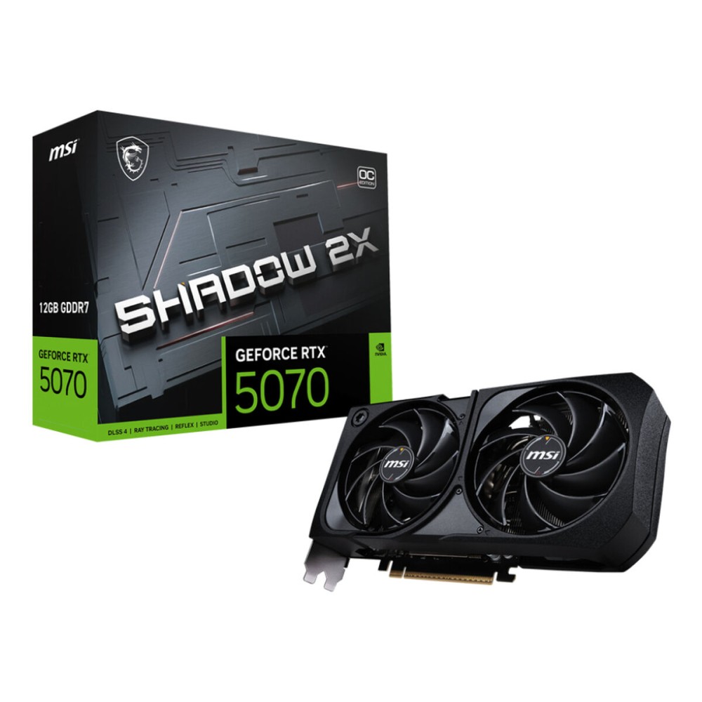 Carte Graphique MSI RTX 5070 12G SHADOW 2X OC nvidia geforce rtx 5070 12 GB GDDR7