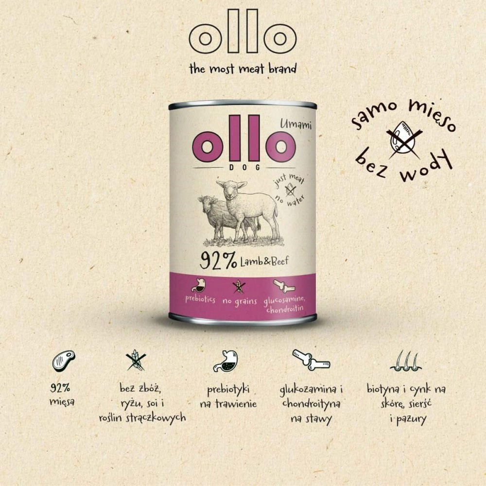 Alimentation humide Ollo Agneau