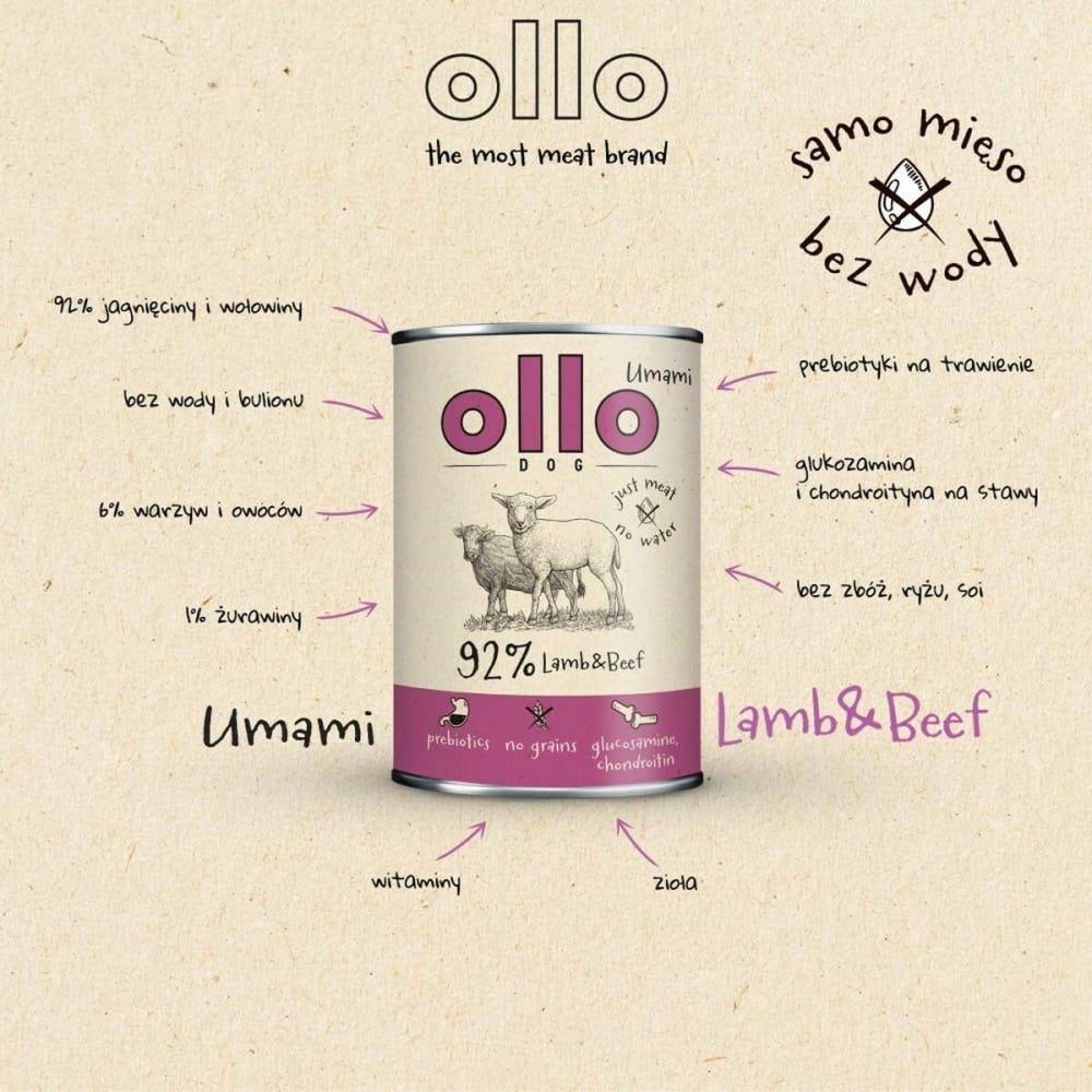 Alimentation humide Ollo Agneau