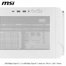 Boîtier ATX semi-tour MSI 306-7G27W21-JA4 Blanc