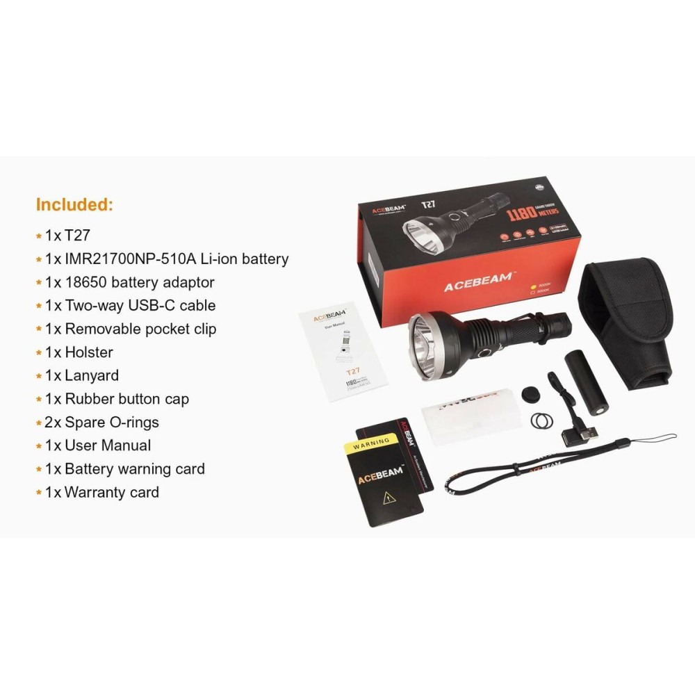 Lampe Torche Acebeam P16 GRAY