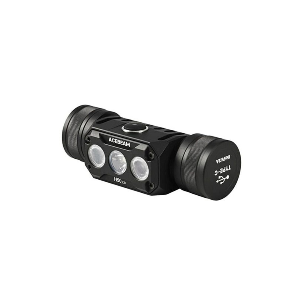 LED-Kopf-Taschenlampe Acebeam H50 2.0 Schwarz Orange