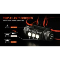 LED-Kopf-Taschenlampe Acebeam H50 2.0 Schwarz Orange