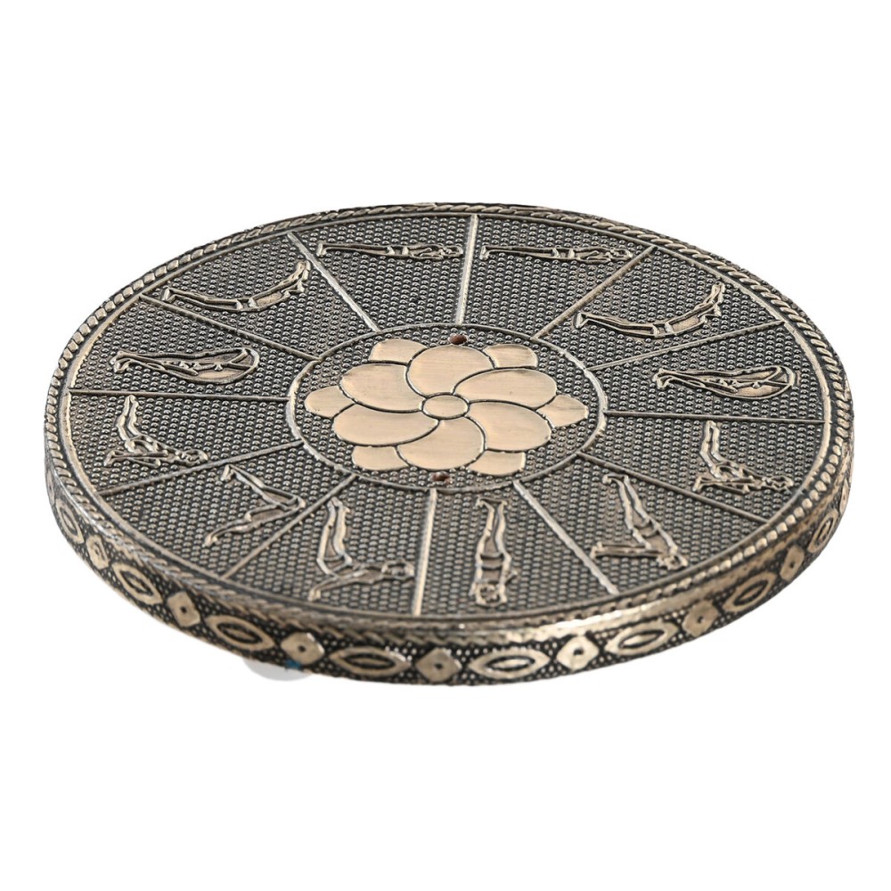 Aromalampe DKD Home Decor Holz Aluminium Indianer 10 x 10 x 1 cm Weihrauch