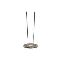 Brûleur d'huiles essentielles DKD Home Decor Bois Aluminium Indien 10 x 10 x 1 cm Encens