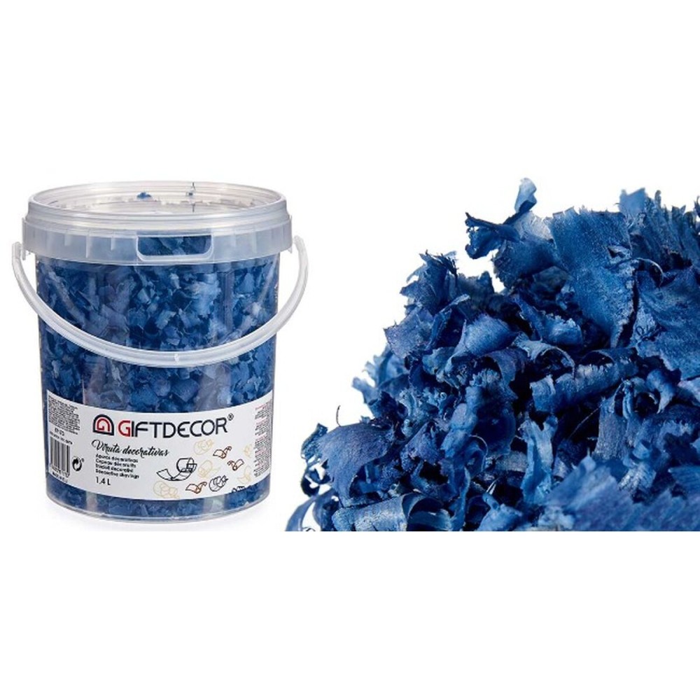 Dekorative Holzspäne Gift Decor VIRUTA-AZUL OSC Dunkelblau 1,4 L (6 Stück)