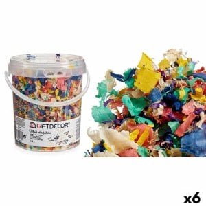Copeaux décoratifs Gift Decor VIRUTA-MULTICOLOR Multicouleur 1,4 L (6 Unités)