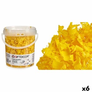 Dekorative Holzspäne Gift Decor VIRUTA-AMARILLO Gelb 1,4 L (6 Stück)