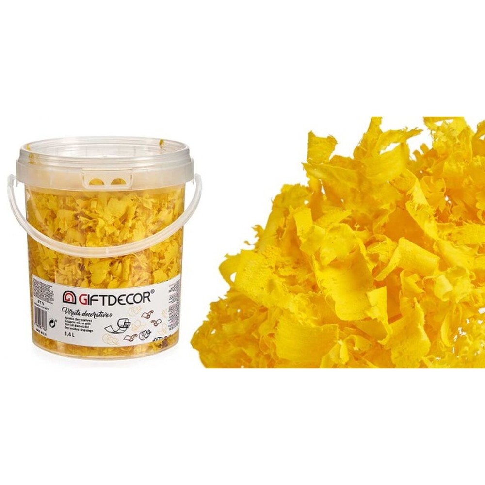 Copeaux décoratifs Gift Decor VIRUTA-AMARILLO Jaune 1,4 L (6 Unités)