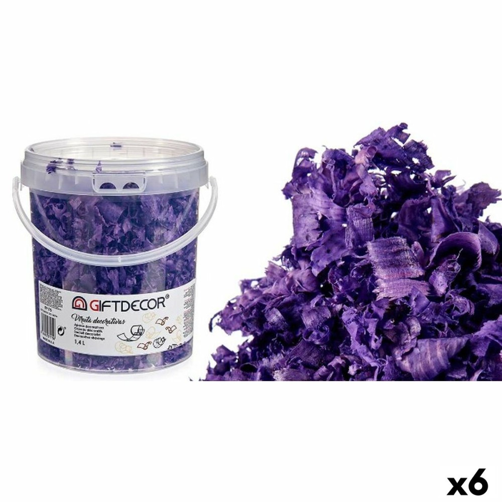Copeaux décoratifs Gift Decor VIRUTA-LILA Lila 1,4 L (6 Unités)