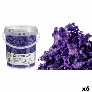 Dekorative Holzspäne Gift Decor VIRUTA-LILA Lila 1,4 L (6 Stück)